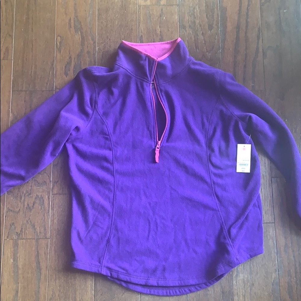 Purple (1/4) quarter zip fleece